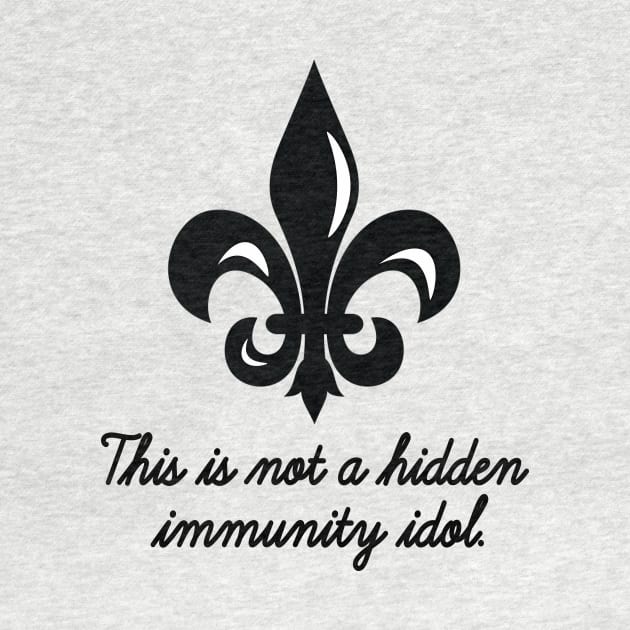 This is not a hidden immunity idol (Survivor Winners at War - fleur de lis) by twobeans